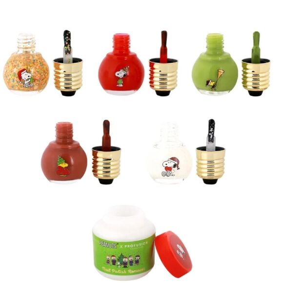 Profusion X Peanuts Sparkling w/Joy 5-PC Nail Polish Set & Remover - Picture 9 of 9